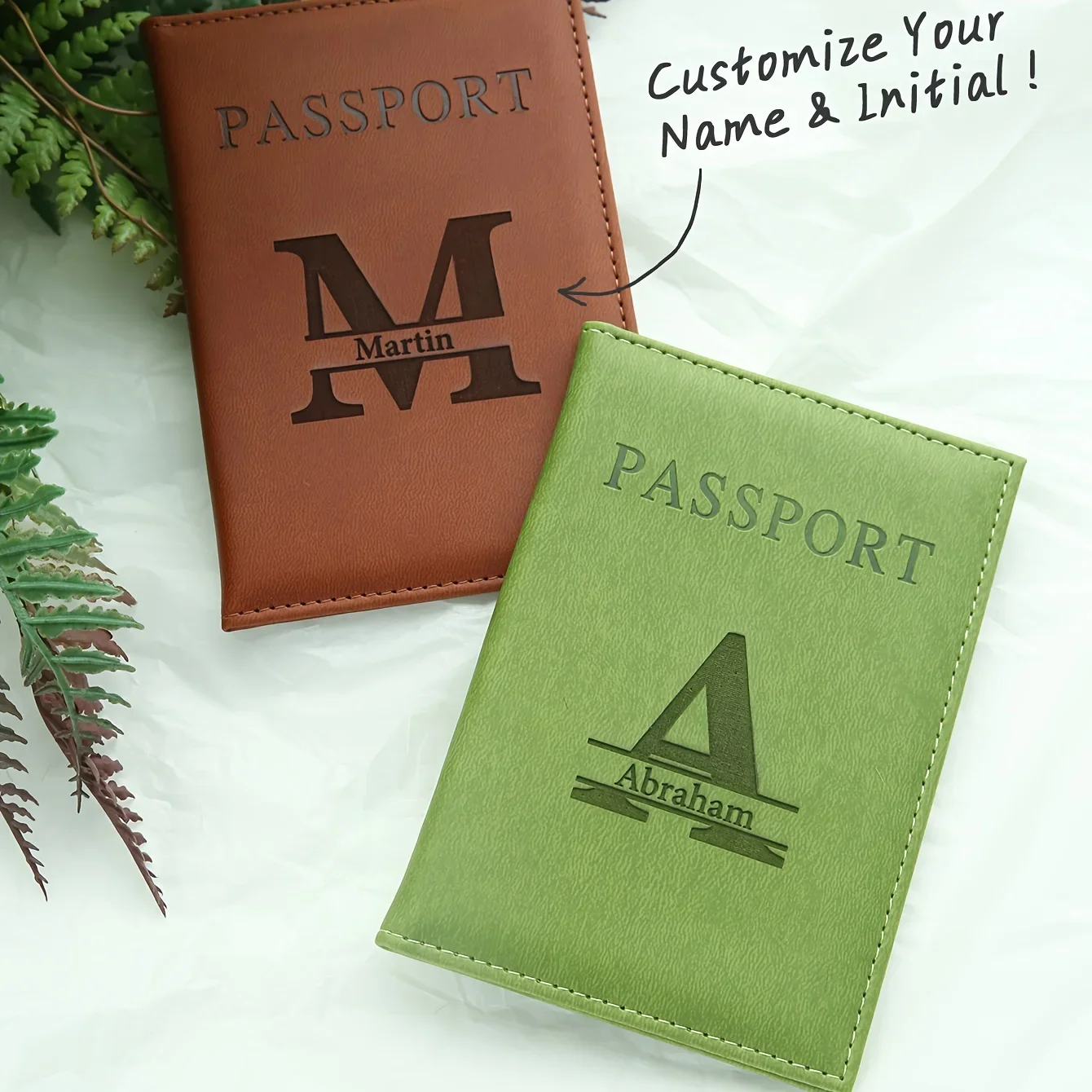 Custom Name Initial Passport Holder Stylish Personalized Faux Leather Passport Cover Texture Design Travel Wallet Case Passports
Custom Name Initial Passport Holder Stylish Personalized Faux Leather Passport Cover Texture Design Travel Wallet Case Passports