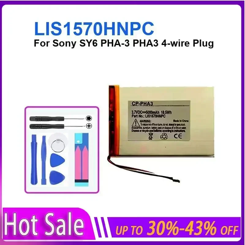 Аудиоустройство и штепсельная батарея 5000 мАч для Sony SY6 PHA-3 PHA3, 4-проводная вилка LIS1570HNPC, долговечная и сменная батарея
Аудиоустройство и штепсельная батарея 5000 мАч для Sony SY6 PHA-3 PHA3, 4-проводная вилка LIS1570HNPC, долговечная и сменная батарея