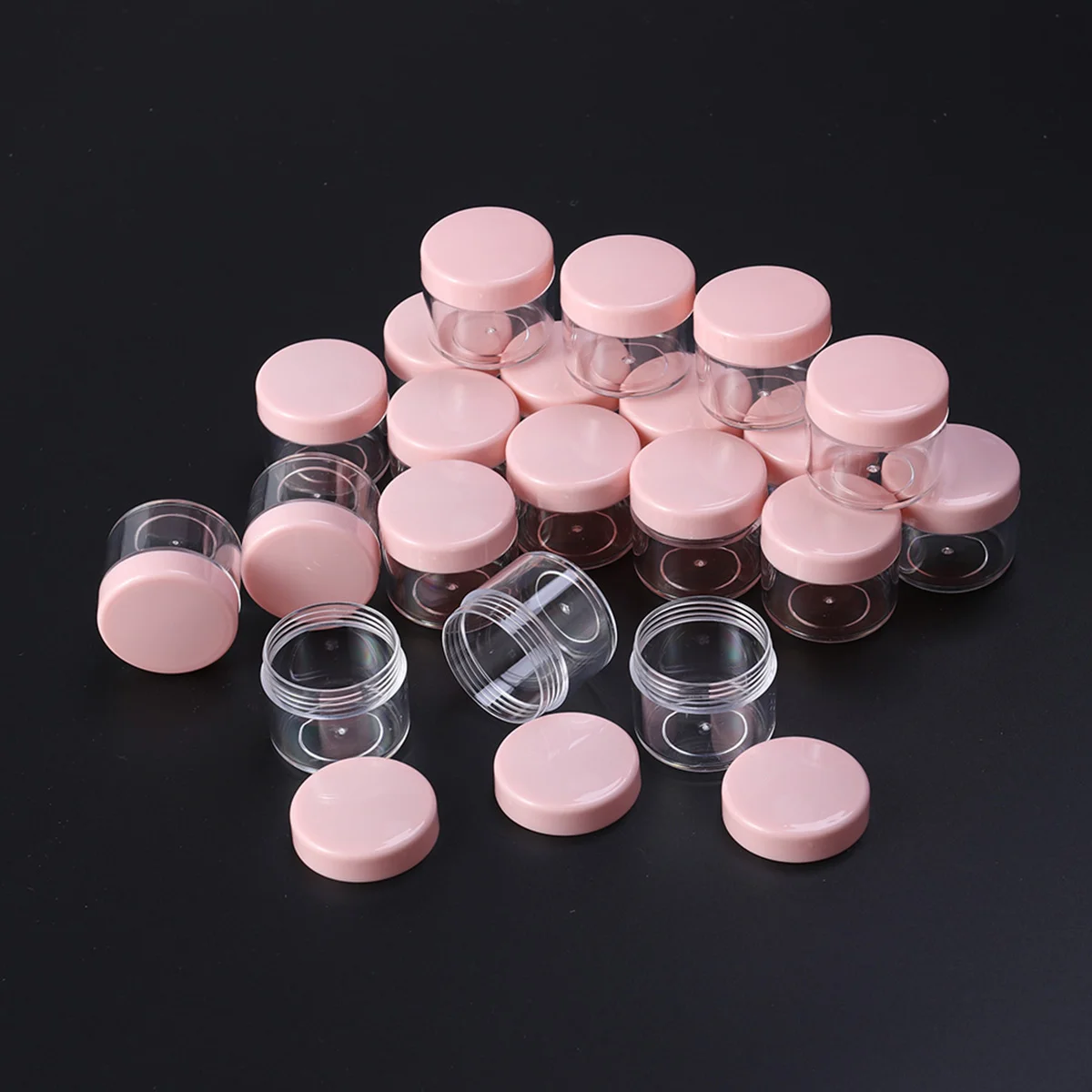 20Pcs 20g Mini Portable Round Pot Bottles Travel Sample Empty Container for Facial Cream Shampoo Lotion ( )
20Pcs 20g Mini Portable Round Pot Bottles Travel Sample Empty Container for Facial Cream Shampoo Lotion ( )