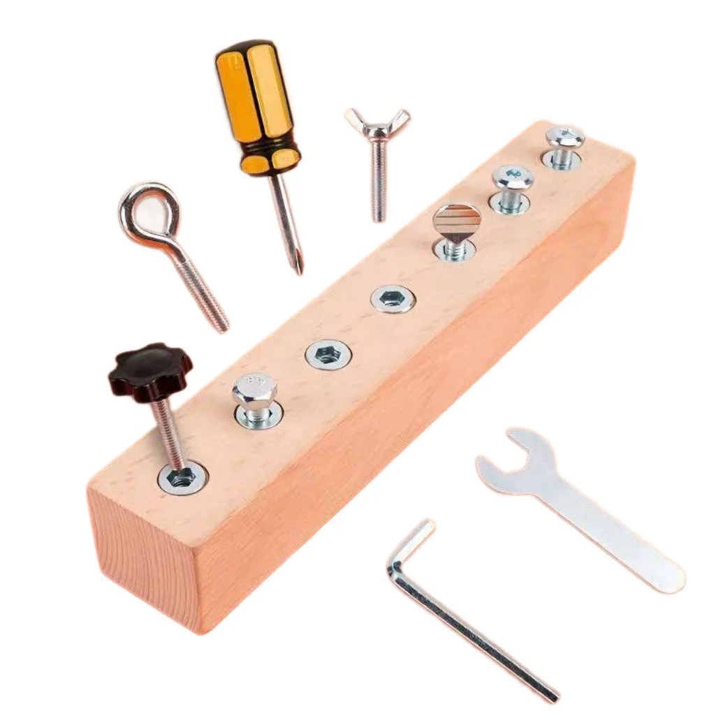 Mosstessori Wooden Nuts and Bolts Toys Screwdriver Board Set with Tools for Kids Early Skill Building STEM Educational Gifts
Mosstessori Wooden Nuts and Bolts Toys Screwdriver Board Set with Tools for Kids Early Skill Building STEM Educational Gifts