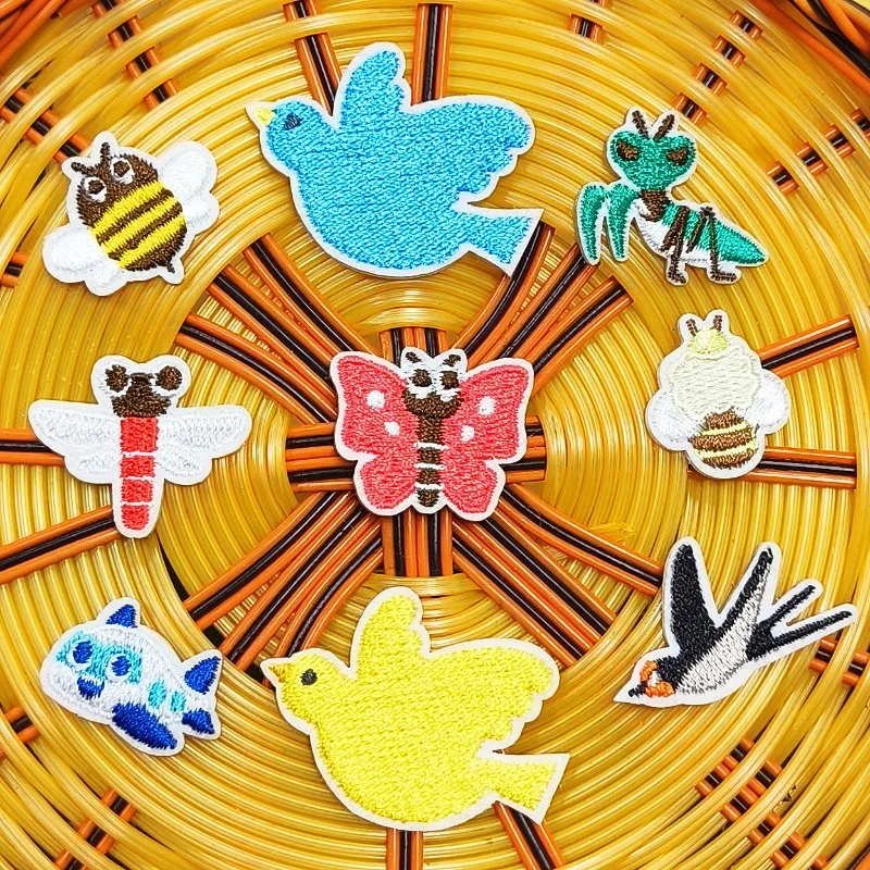 Dragonfly/Butterfly/Bees/Birds Design Stick-On Embroidery Patch for DIY Clothes Bags Coats T-shirt Hat Phone PC
Dragonfly/Butterfly/Bees/Birds Design Stick-On Embroidery Patch for DIY Clothes Bags Coats T-shirt Hat Phone PC