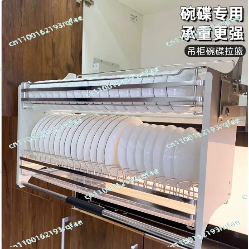 Double-layer pull-down hanging cabinet damping lift kitchen pull-out basket Stainless steel dishes storage
Double-layer pull-down hanging cabinet damping lift kitchen pull-out basket Stainless steel dishes storage