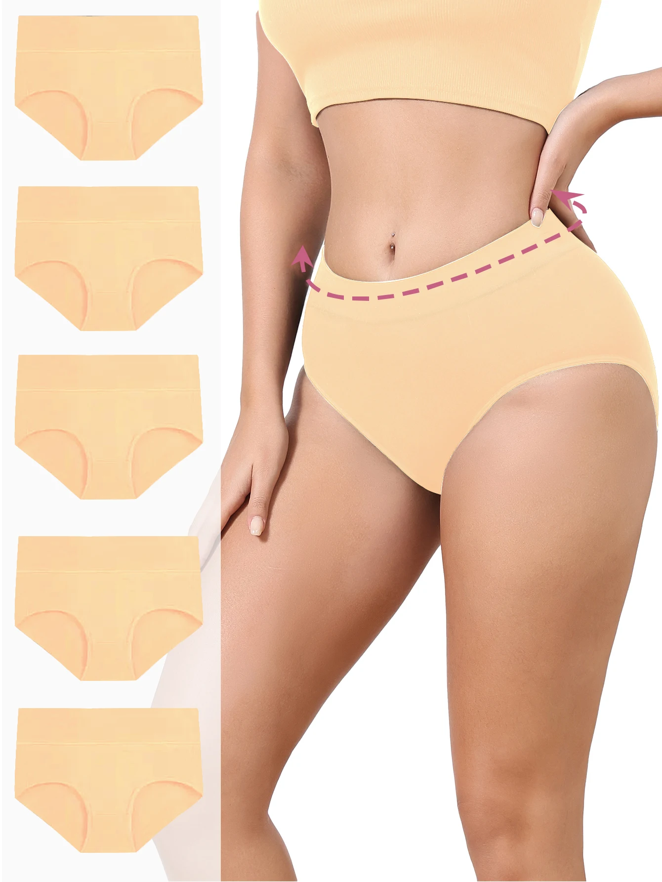5 pieces Seamless women's panties comfortable, seamless and breathable
5 pieces Seamless women's panties comfortable, seamless and breathable