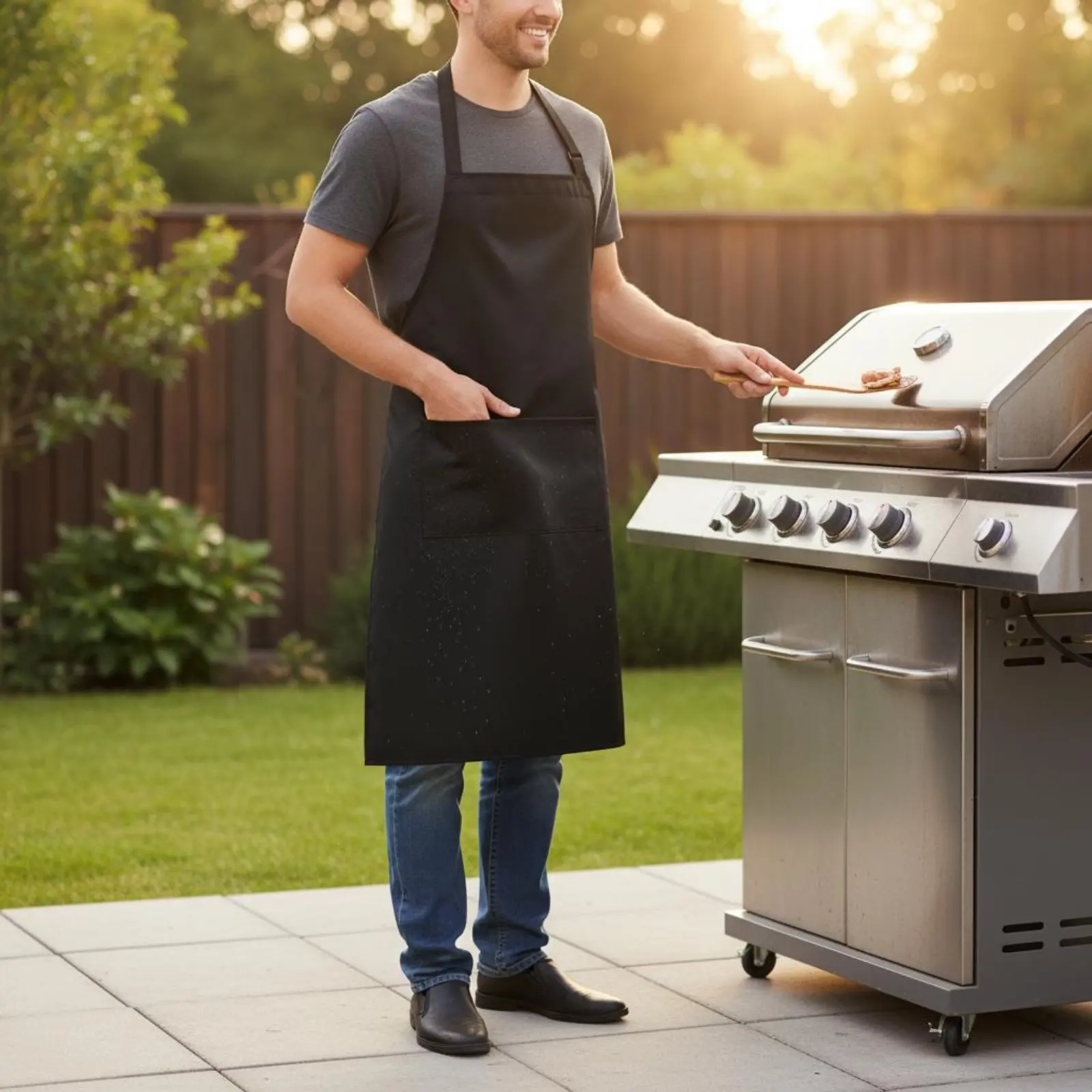 Waterproof Apron Long-Lasting Extra Large Apron Work Gear Adjustable Straps Workwear Oil Resistant for Barbecue
Waterproof Apron Long-Lasting Extra Large Apron Work Gear Adjustable Straps Workwear Oil Resistant for Barbecue