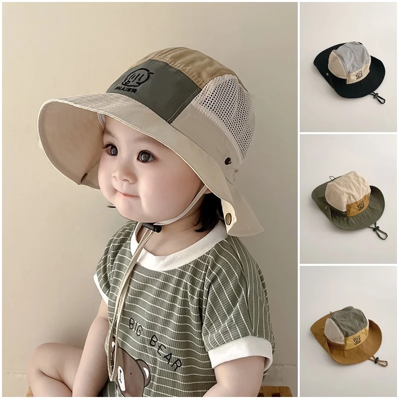 Cute Cartoon Baby Fisherman Cap Breathable Hollow-out Mesh Bucket Hat for Toddler Boy Girl Summer Adjustable Kids Sun Hats
Cute Cartoon Baby Fisherman Cap Breathable Hollow-out Mesh Bucket Hat for Toddler Boy Girl Summer Adjustable Kids Sun Hats