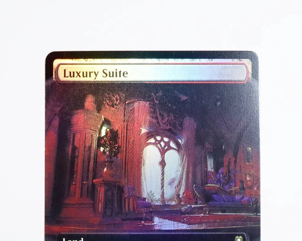 (Luxury Suite) Foil/Holo TCG Magical Proxy Cards Game Black Top Quality Proxy Gathering Board Playing Game Trading Cards
(Luxury Suite) Foil/Holo TCG Magical Proxy Cards Game Black Top Quality Proxy Gathering Board Playing Game Trading Cards