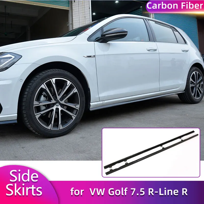 Carbon Fiber Side Skirts Extensions for VW Golf 7.5 R-Line R Hatchback 2017 2018 Car Side Door Bumper Apron Lip Body Kits
Carbon Fiber Side Skirts Extensions for VW Golf 7.5 R-Line R Hatchback 2017 2018 Car Side Door Bumper Apron Lip Body Kits