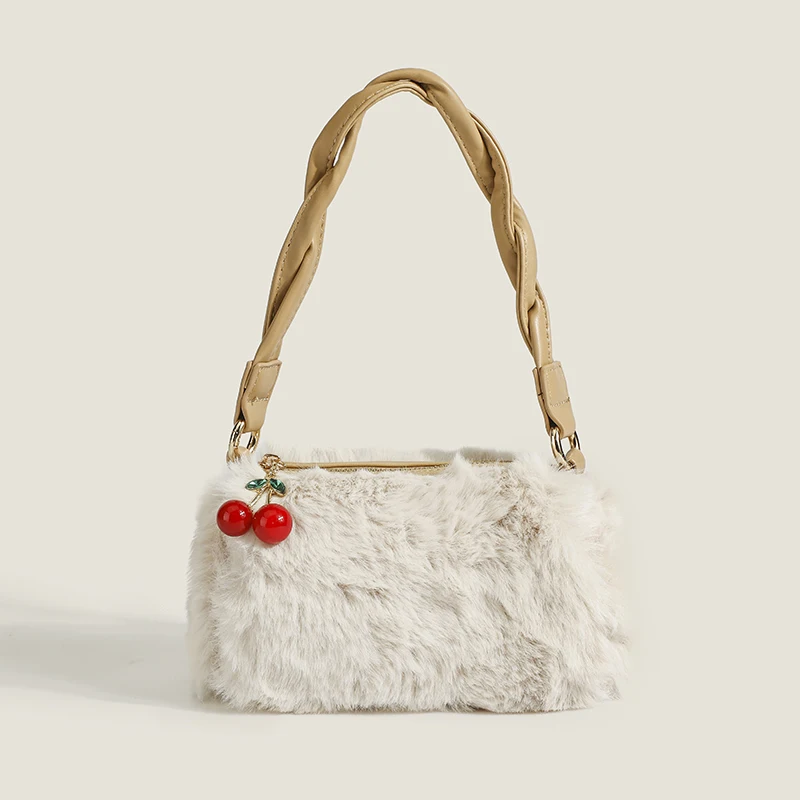 Women's Fashion New Winter Cherry Blossom Hair Chain Braided Underarm Bag Casual Sle Fresh and Sweet Style One Shoulder Messenge
Women's Fashion New Winter Cherry Blossom Hair Chain Braided Underarm Bag Casual Sle Fresh and Sweet Style One Shoulder Messenge