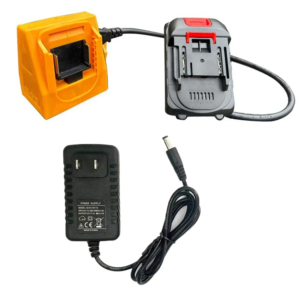 Converter For Multiple Batteries Approx 130x95mm Battery Converter ABS Plastic Construction Includes Cable And Power Cord
Converter For Multiple Batteries Approx 130x95mm Battery Converter ABS Plastic Construction Includes Cable And Power Cord