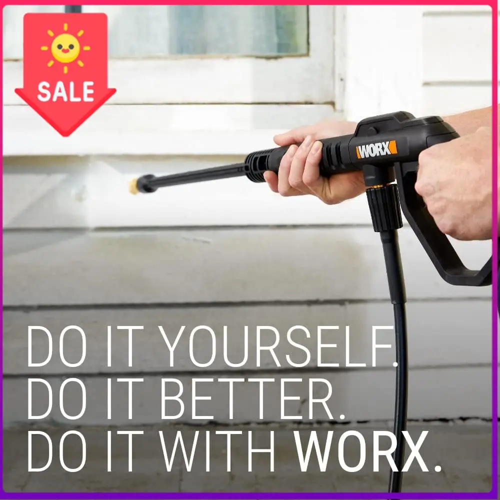 Sale price 13 Amp Electric Pressure Washer 1800 PSI with 3 Nozzles - WG605
Sale price 13 Amp Electric Pressure Washer 1800 PSI with 3 Nozzles - WG605