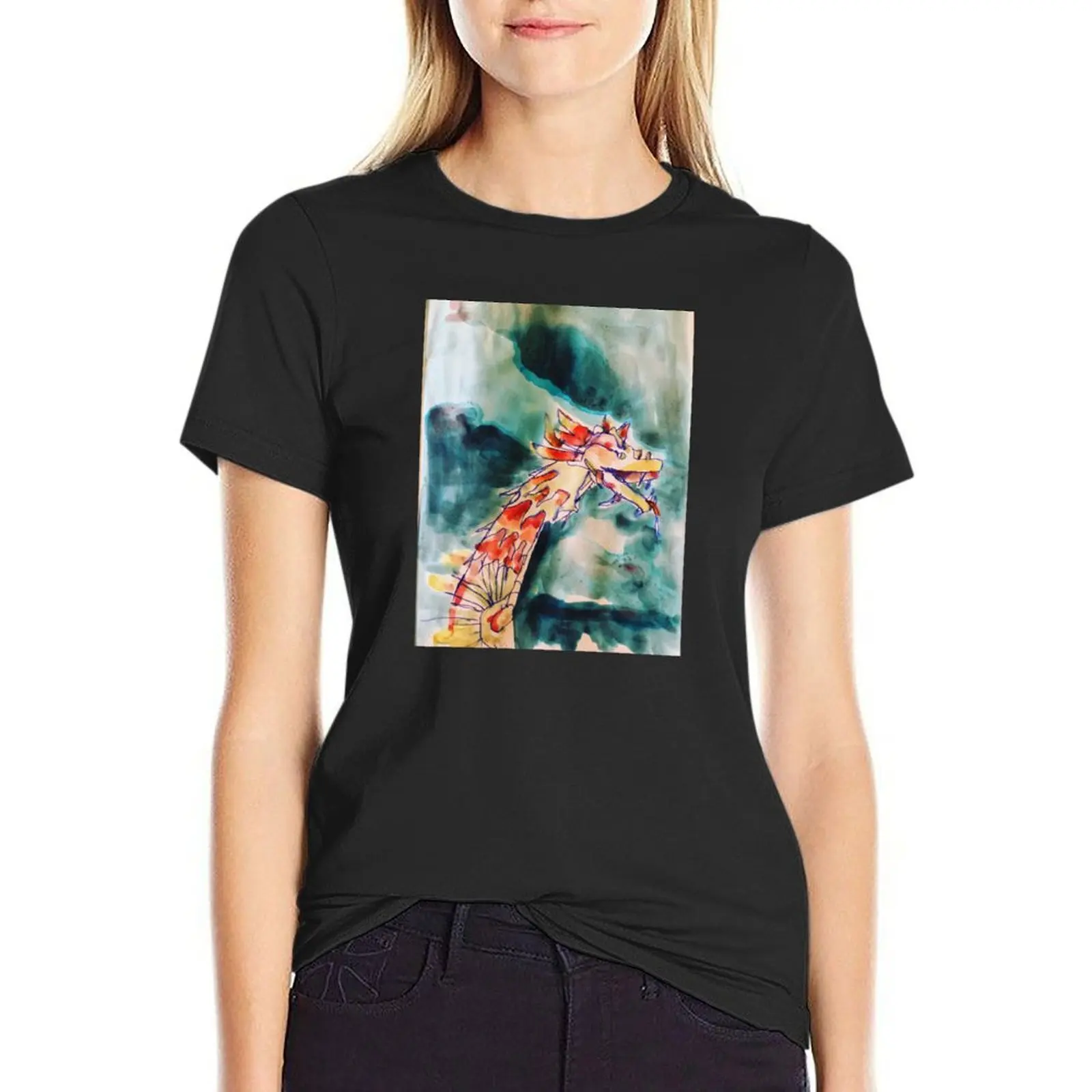 Carnival Wood Dragon T-Shirt female cute tops graphics plus size tops white t shirts for Women
Carnival Wood Dragon T-Shirt female cute tops graphics plus size tops white t shirts for Women