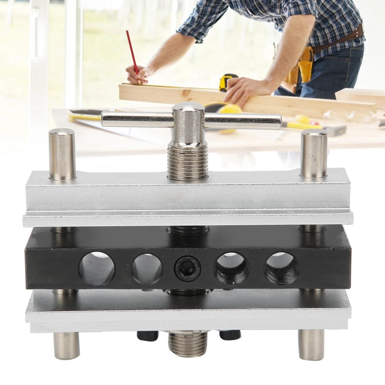 Центрирующий дюбельный зажим Деревообработка Позиционер для сверления прямых отверстий Локатор Ручной инструмент Деревообрабатывающий локатор для сверления отверстий
Центрирующий дюбельный зажим Деревообработка Позиционер для сверления прямых отверстий Локатор Ручной инструмент Деревообрабатывающий локатор для сверления отверстий