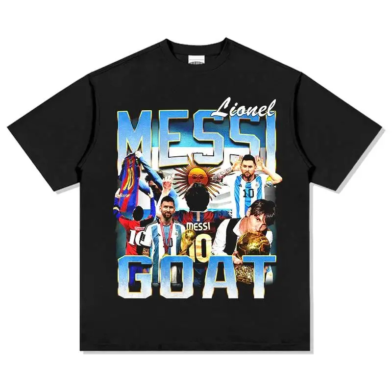 2026 New Lionel Messi Printed Pure Cotton Y2K T-Shirt Summer Sports Fashion Casual Street Short Sleeved Shirt Men And Men Top
2026 New Lionel Messi Printed Pure Cotton Y2K T-Shirt Summer Sports Fashion Casual Street Short Sleeved Shirt Men And Men Top