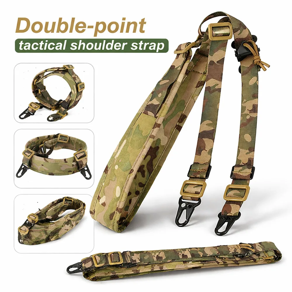 Tactical 2 Point Rifle Sling Multi-Functional Mission Lanyard Adjustable Gun Strap Belt for Hunting Shooting Airsoft Wargame
Tactical 2 Point Rifle Sling Multi-Functional Mission Lanyard Adjustable Gun Strap Belt for Hunting Shooting Airsoft Wargame