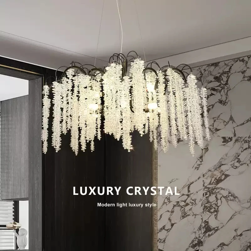 Black K9 Crystal Tassel Chandelier – Luxurious French-Style Main Lighting Fixture for Living Rooms Villas Hotel Decoration
Black K9 Crystal Tassel Chandelier – Luxurious French-Style Main Lighting Fixture for Living Rooms Villas Hotel Decoration