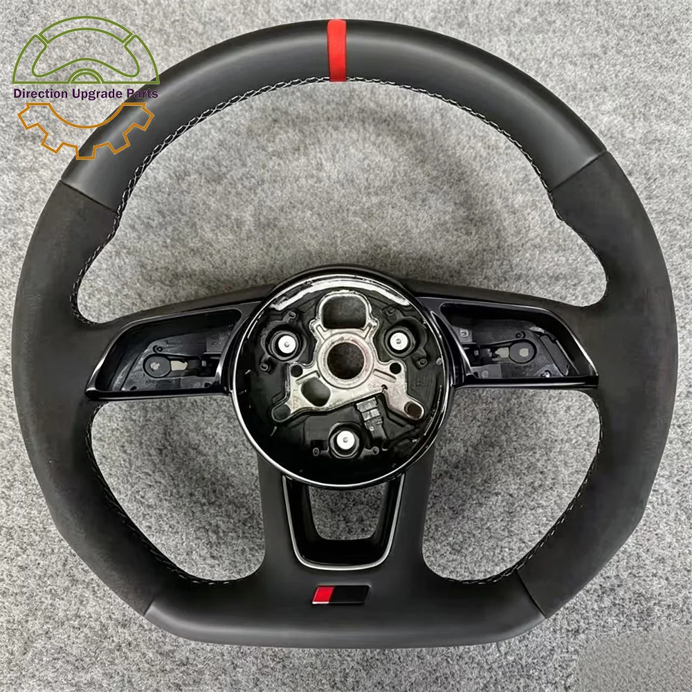 Half Suede Genuine Leather Steering Wheel Half Perforated Sports for Audi A3 8V A4 A5 A4L RS3 RS4 BS
Half Suede Genuine Leather Steering Wheel Half Perforated Sports for Audi A3 8V A4 A5 A4L RS3 RS4 BS