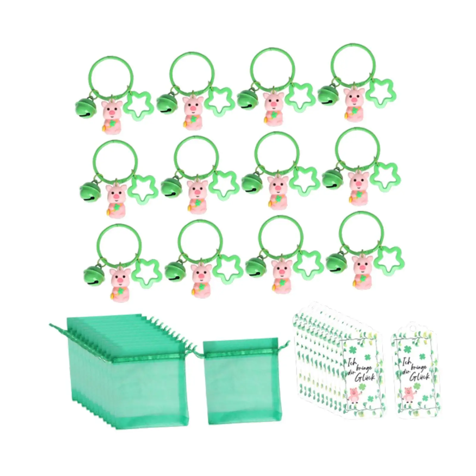 12x Party Favor Packs Set ST Patrick Day Keychains Decoration Candy Pouches Keyrings Gift Bags for Travel Home Employee Boys
12x Party Favor Packs Set ST Patrick Day Keychains Decoration Candy Pouches Keyrings Gift Bags for Travel Home Employee Boys