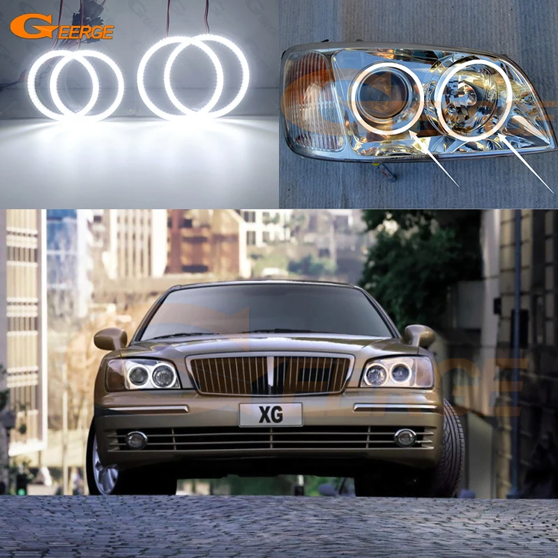 Для Hyundai XG XG350 XG250 XG30 2003 2004 2005, дневной свет, ультра яркий SMD светодиодный комплект с ангельскими глазами, кольца Halo 
Для Hyundai XG XG350 XG250 XG30 2003 2004 2005, дневной свет, ультра яркий SMD светодиодный комплект с ангельскими глазами, кольца Halo