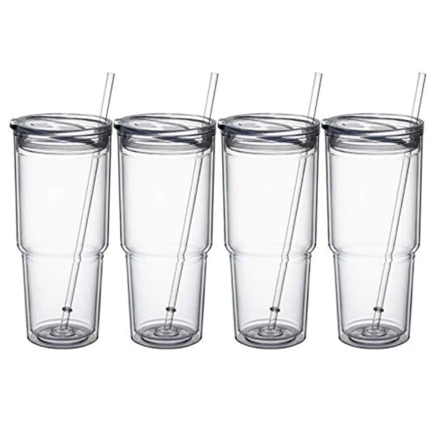 30oz/ pcs Classic Insulated Tumblers, Double Wall Acrylic Tumbler with Lid Reusable Plastic Insulated Tumblers with Straw for c
30oz/ pcs Classic Insulated Tumblers, Double Wall Acrylic Tumbler with Lid Reusable Plastic Insulated Tumblers with Straw for c