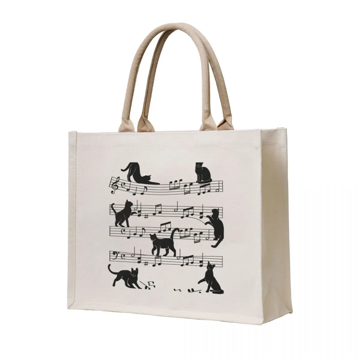 Musical Cats And Notes Tote Bag tote university the Beach bags men 
Musical Cats And Notes Tote Bag tote university the Beach bags men
