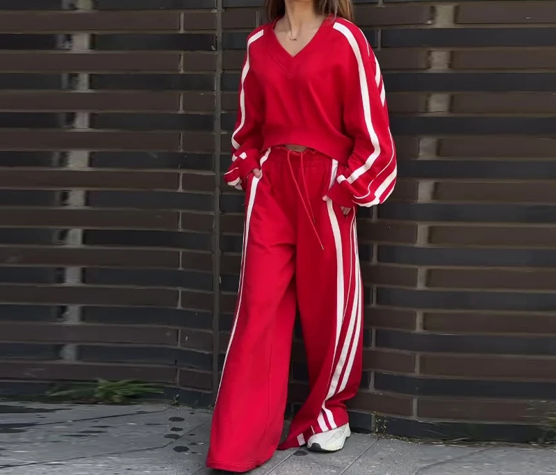 Женские комплекты из двух предметов, новинка 2025, осень-лето, повседневные спортивные штаны, топы с длинными рукавами, брюки, костюмы, толстовки, модные наряды
Женские комплекты из двух предметов, новинка 2025, осень-лето, повседневные спортивные штаны, топы с длинными рукавами, брюки, костюмы, толстовки, модные наряды
