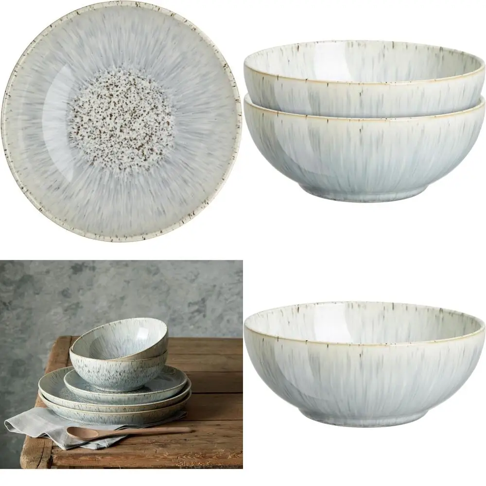 Grey 2-Piece Neutral Stoneware Cereal Bowls Set - 820ml, Dishwasher and Microwave Safe, Resistant to Chips and Cracks
Grey 2-Piece Neutral Stoneware Cereal Bowls Set - 820ml, Dishwasher and Microwave Safe, Resistant to Chips and Cracks