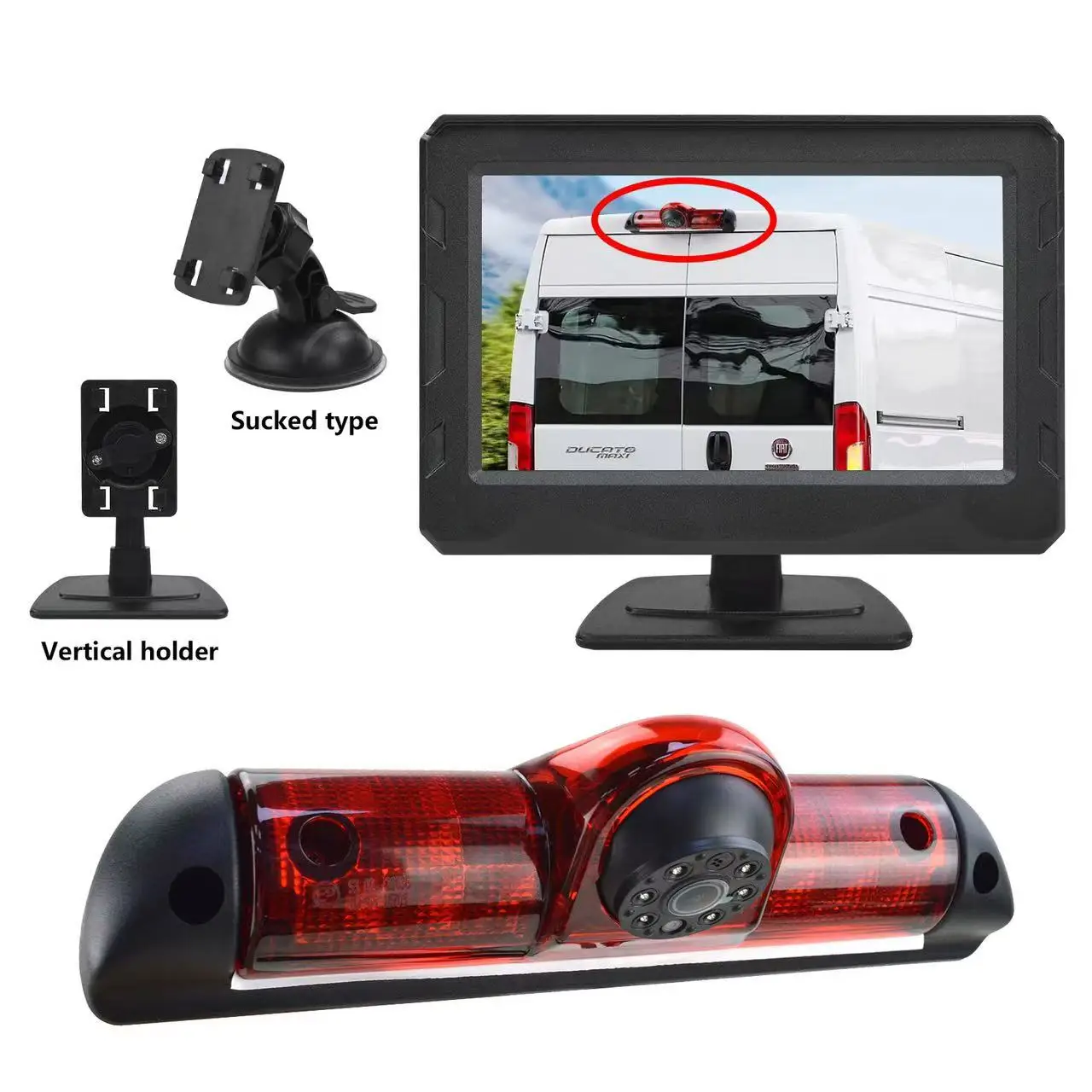 Car Brake Light Rear View Camera Night Vision Reverse For Fiat Ducato Peugeot Boxer Citroen Jumper with 4.3 inch rear view
Car Brake Light Rear View Camera Night Vision Reverse For Fiat Ducato Peugeot Boxer Citroen Jumper with 4.3 inch rear view