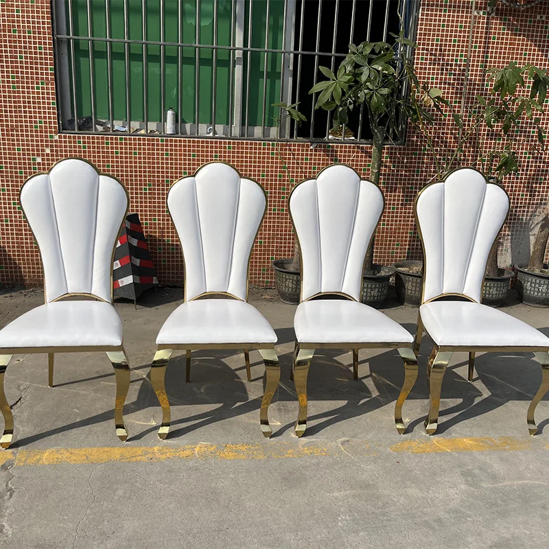 Simple stainless steel dining chair European modern fashion hotel banquet wedding chair dining chair household soft bag white le
Simple stainless steel dining chair European modern fashion hotel banquet wedding chair dining chair household soft bag white le
