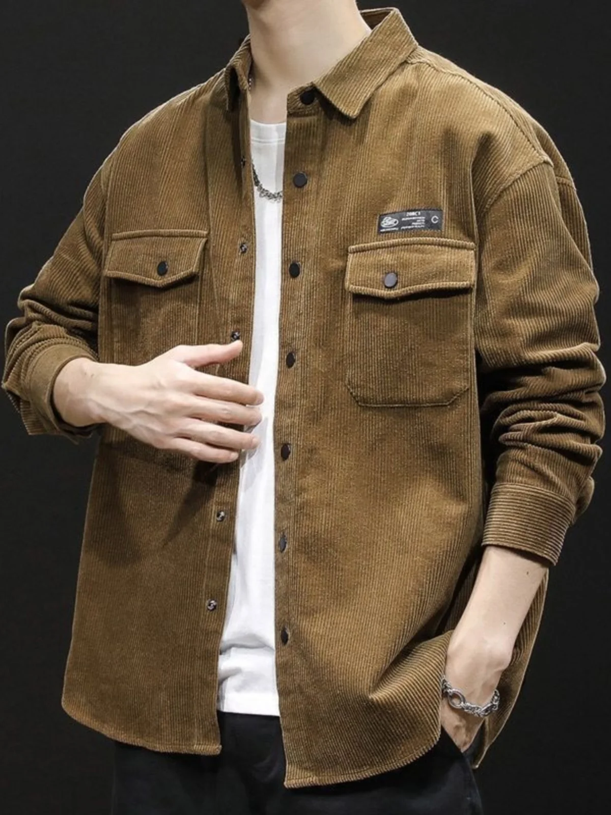 Мужская рабочая одежда из вельвету Long Sve irt в стиле ретро, устойчивая к загрязнениям и износу, повседневная весенне-осенняя верхняя одежда
Мужская рабочая одежда из вельвету Long Sve irt в стиле ретро, устойчивая к загрязнениям и износу, повседневная весенне-осенняя верхняя одежда