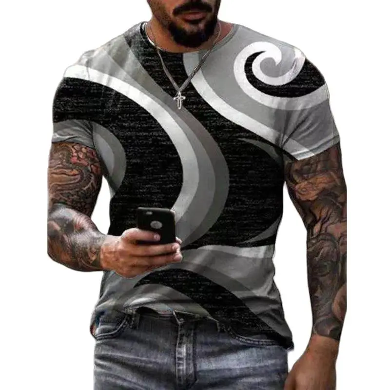 Vintage T-Shirts For Men 3D Color Printing Geometry Short Sleeve Tops Summer T Shirt Loose Oversized Tee Shirt Men Clothing
Vintage T-Shirts For Men 3D Color Printing Geometry Short Sleeve Tops Summer T Shirt Loose Oversized Tee Shirt Men Clothing