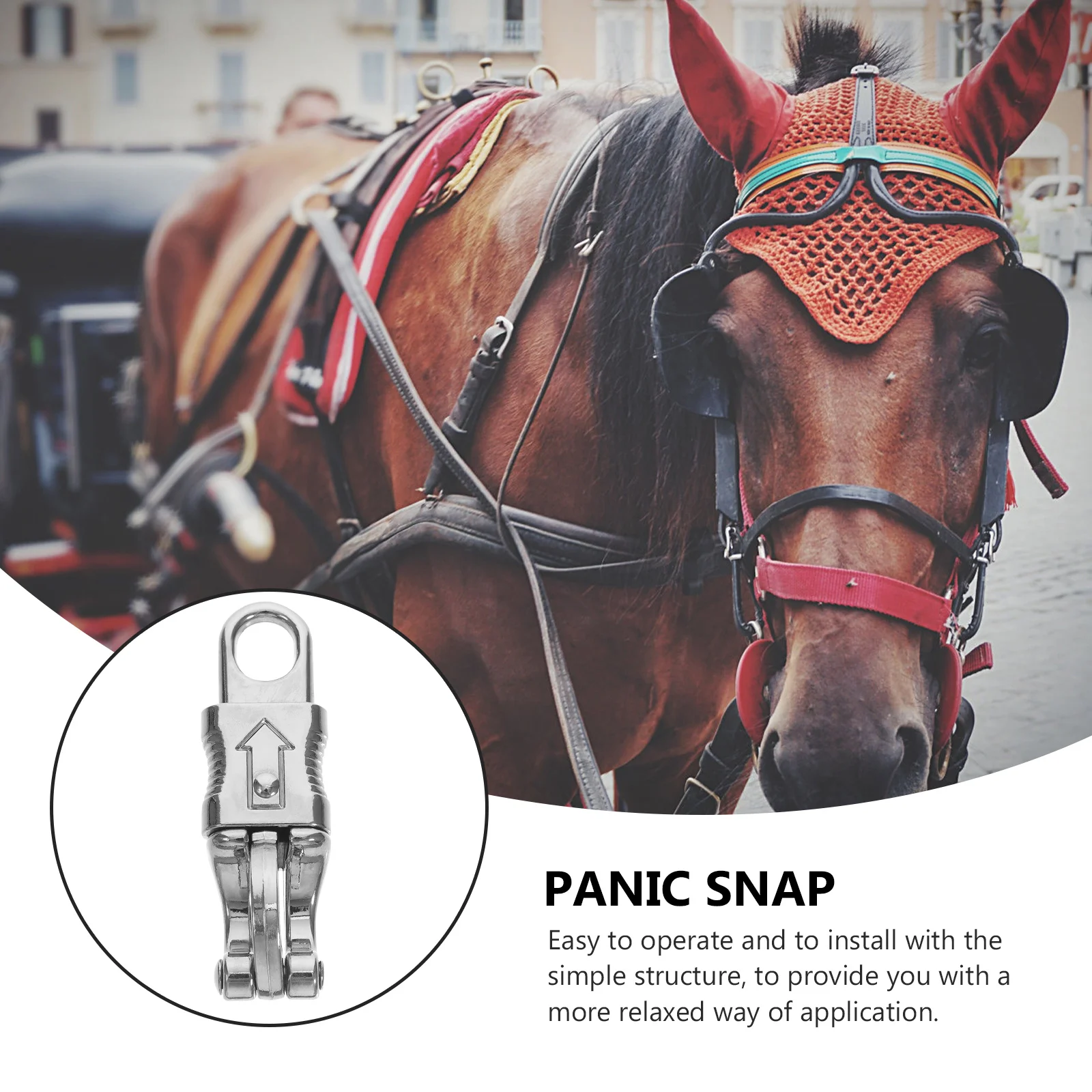 Horse Panic Snap 102Mm Fixed Eye Quick Release Hook Heavy Duty Snap For Paracord Equestrian Riding Outdoor Sports Accessory
Horse Panic Snap 102Mm Fixed Eye Quick Release Hook Heavy Duty Snap For Paracord Equestrian Riding Outdoor Sports Accessory