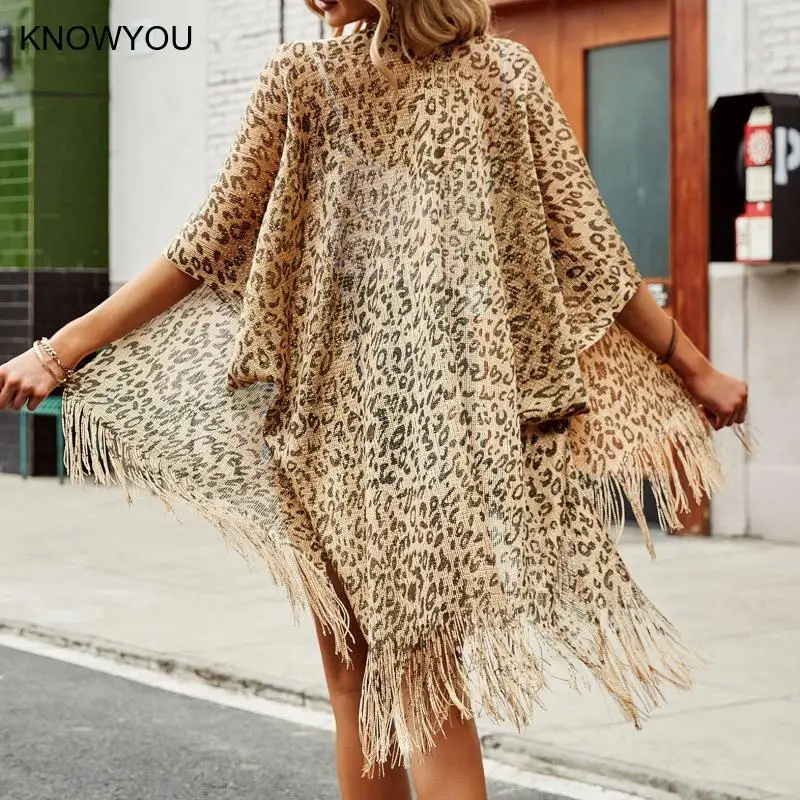 Tassel Gold Bikini Beach Cover Up Sexy Leopard Beach Swim Bikini Kimono Cardiga See Through Each Dress Tunics for Women Shawls
Tassel Gold Bikini Beach Cover Up Sexy Leopard Beach Swim Bikini Kimono Cardiga See Through Each Dress Tunics for Women Shawls