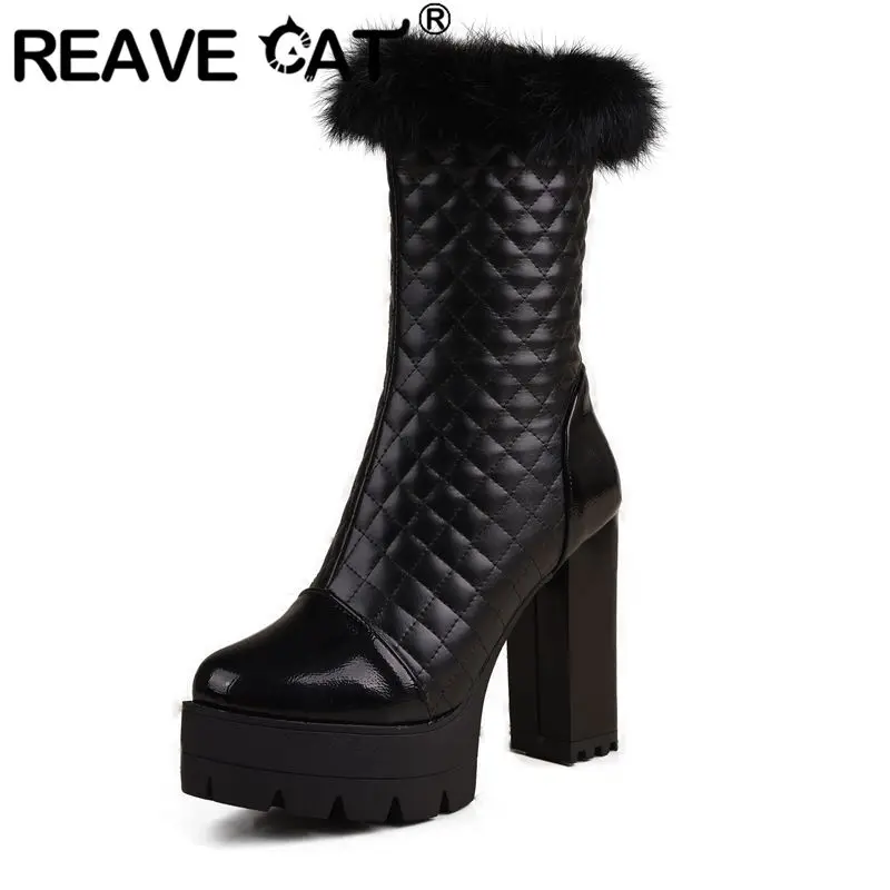 Женские сапоги до середины икры REAVE CAT, рыцарские сапоги на блочном каблуке 11 см с круглым носком и мехом на платформе, размер 47, 48
Женские сапоги до середины икры REAVE CAT, рыцарские сапоги на блочном каблуке 11 см с круглым носком и мехом на платформе, размер 47, 48