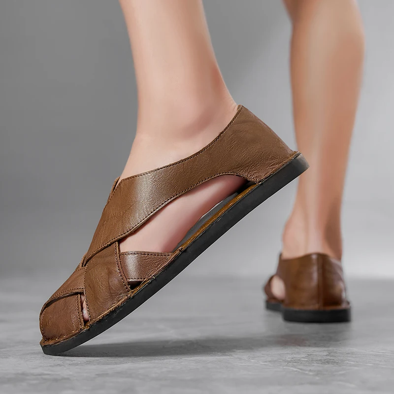 First Layer Cow Leather Sandal Slippers, Premium Skin-friendly Leather Material, Comfort Slip On Design For All Season Leisure
First Layer Cow Leather Sandal Slippers, Premium Skin-friendly Leather Material, Comfort Slip On Design For All Season Leisure