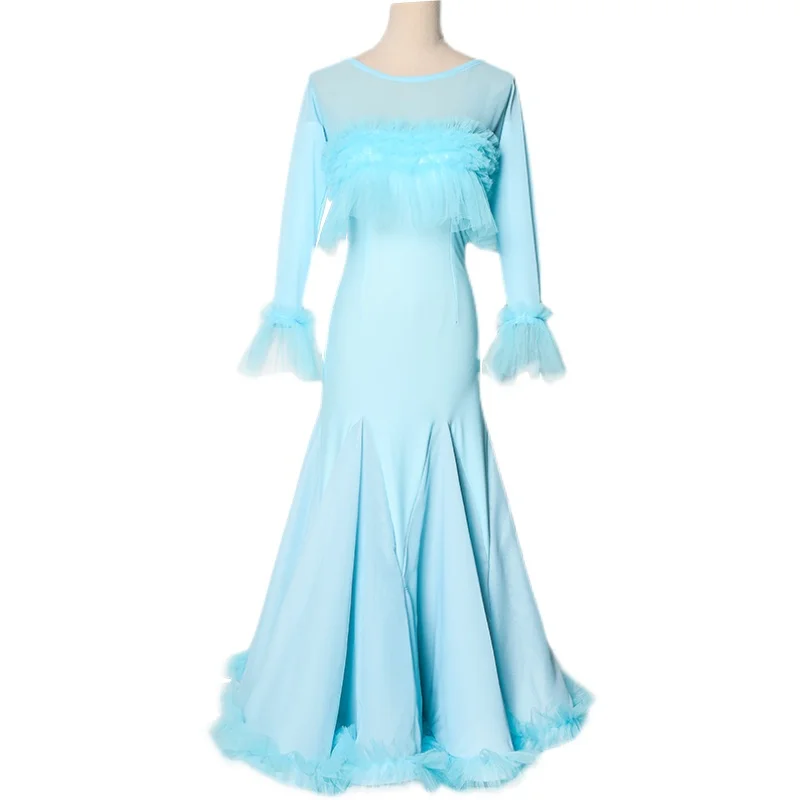 Women Ballroom Waltz Modern Dance Dress Dance Competition Standard Ballroom Dancing Clothes Custom
Women Ballroom Waltz Modern Dance Dress Dance Competition Standard Ballroom Dancing Clothes Custom