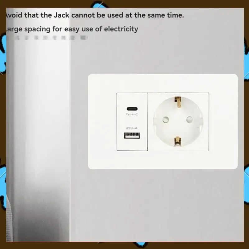 Promotion! Standard Socket Wall Power Socket USB+TYPE-C+EURO Socket 180V-250V USB Power Adapter Socket Thailand EU Plug
Promotion! Standard Socket Wall Power Socket USB+TYPE-C+EURO Socket 180V-250V USB Power Adapter Socket Thailand EU Plug