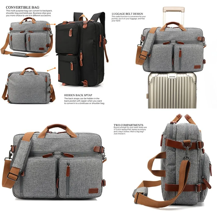Convertible Backpack Messenger Shoulder bag Laptop Case Handbag Business Briefcase Multi-functional Travel Rucksack Fits Laptop
Convertible Backpack Messenger Shoulder bag Laptop Case Handbag Business Briefcase Multi-functional Travel Rucksack Fits Laptop