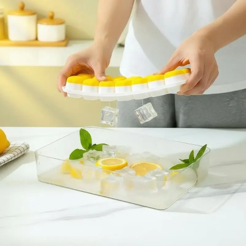 1Pcs 14 Cube Easy Release Ice Cube Tray Mold With Lid Silicone Square Molds
1Pcs 14 Cube Easy Release Ice Cube Tray Mold With Lid Silicone Square Molds