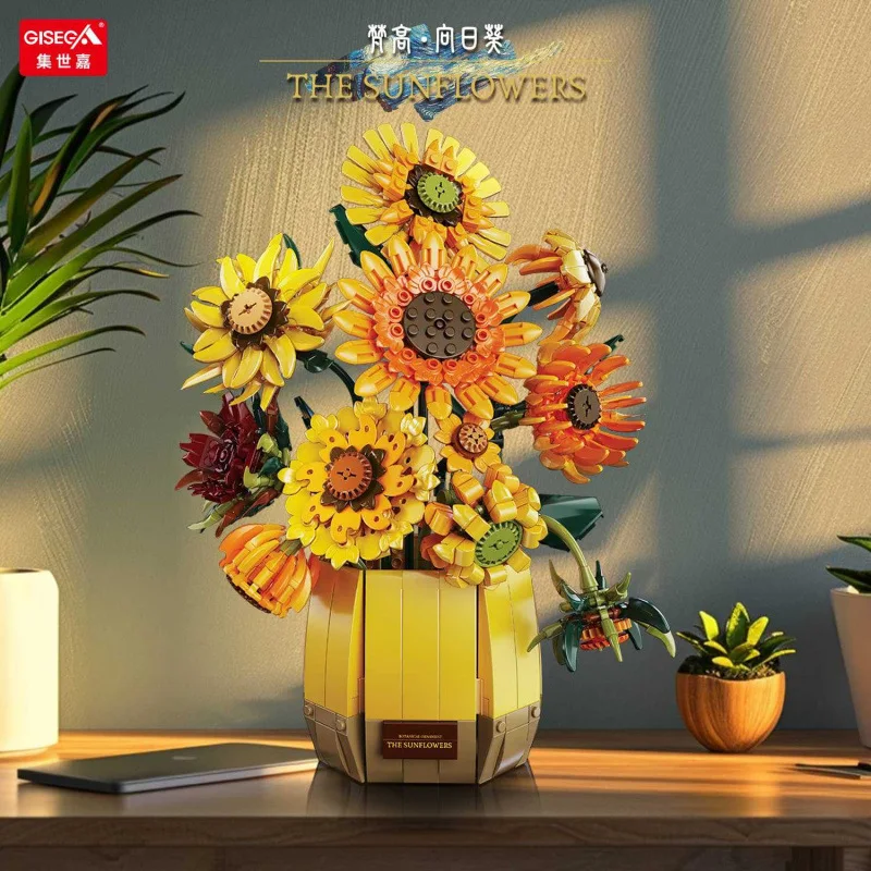 New G8907 1328pcs MOC Creativity 2in1 Sunflower Bouquet Building Blocks Bricks Assembling Children's Toys Birthday Gift Set
New G8907 1328pcs MOC Creativity 2in1 Sunflower Bouquet Building Blocks Bricks Assembling Children's Toys Birthday Gift Set
