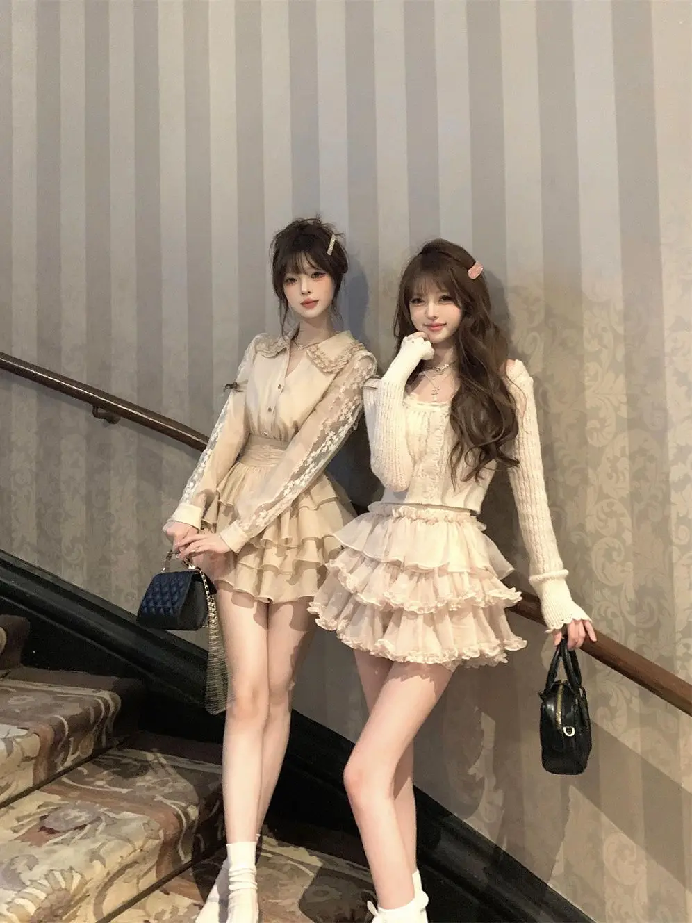 Japan Lace Long-Sleeved Dress Spring New Style Slimming And Fluffy Cake Skirt For Women 2025 New
Japan Lace Long-Sleeved Dress Spring New Style Slimming And Fluffy Cake Skirt For Women 2025 New