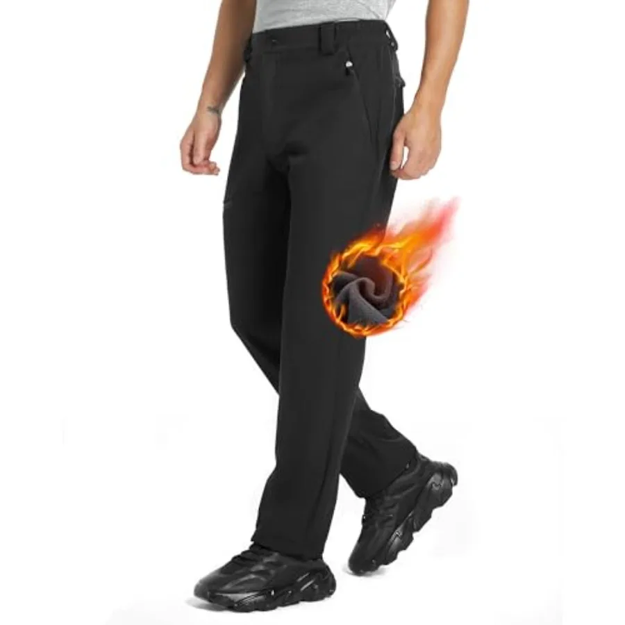 Men's Fleece Lined Hiking Pants Waterproof Insulated Winter Warm Softshell Ski Snow Outdoor Snowboard Pants
Men's Fleece Lined Hiking Pants Waterproof Insulated Winter Warm Softshell Ski Snow Outdoor Snowboard Pants