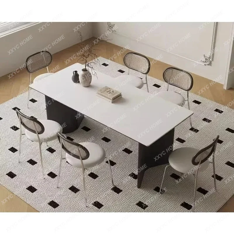 L Modern Simple Household Small Apartment Dining Table High-end Rectangular Solid Wood Dining Table
L Modern Simple Household Small Apartment Dining Table High-end Rectangular Solid Wood Dining Table