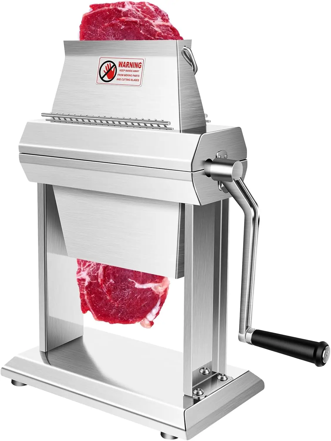 Commercial Meat Tenderizer Machine Heavy Duty Stainless Steel Manual Cuber with 40 Sharp Blades Hand Crank Steak Venison
Commercial Meat Tenderizer Machine Heavy Duty Stainless Steel Manual Cuber with 40 Sharp Blades Hand Crank Steak Venison