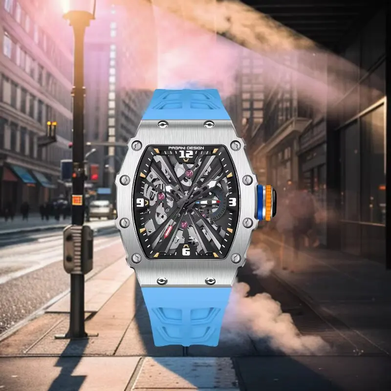 PAGANI DESIGN Youthful Vitality Men's Quartz Watch Tonneau Versatile Accessory Luminous Waterproof Watch Sapphire Rubber Strap
PAGANI DESIGN Youthful Vitality Men's Quartz Watch Tonneau Versatile Accessory Luminous Waterproof Watch Sapphire Rubber Strap