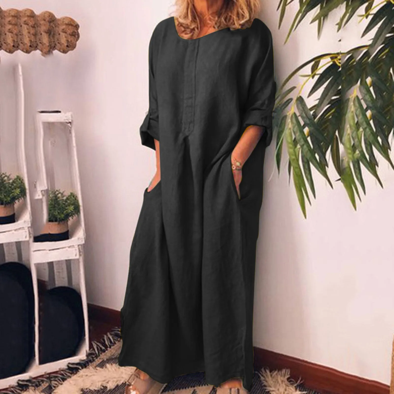 Women's Summer Fashion Cotton Linen E Dresses for Women Womens Business Casual Slit Maxi Dress Midi Summer Dresses for Women
Women's Summer Fashion Cotton Linen E Dresses for Women Womens Business Casual Slit Maxi Dress Midi Summer Dresses for Women