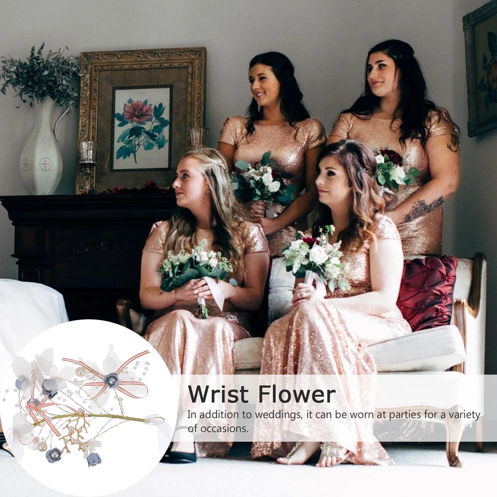 2 Pcs Wedding Wrist Flower Bridal Decor Beading Embellishments Supplies Lovely Wrist nament For Bridesmaid Party Accessories
2 Pcs Wedding Wrist Flower Bridal Decor Beading Embellishments Supplies Lovely Wrist nament For Bridesmaid Party Accessories
