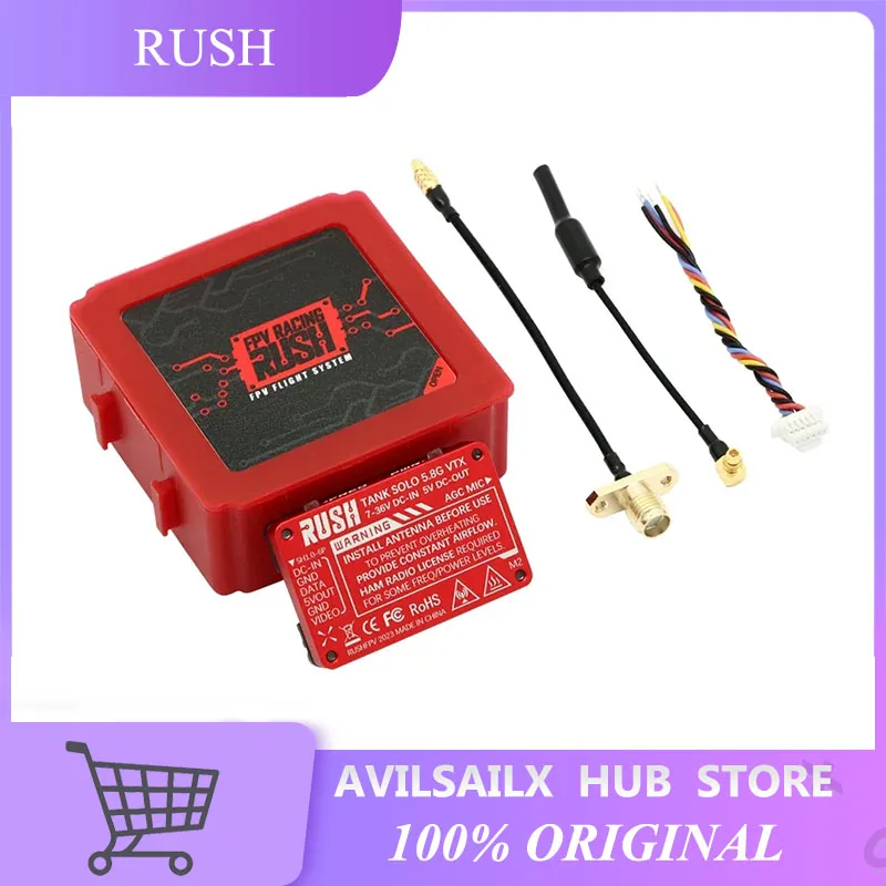 RUSH 1.6W 5.8G FPV Video Transmitter CNC Shell Built-in Mic Heat Dissipation Module For RC FPV Drone
RUSH 1.6W 5.8G FPV Video Transmitter CNC Shell Built-in Mic Heat Dissipation Module For RC FPV Drone