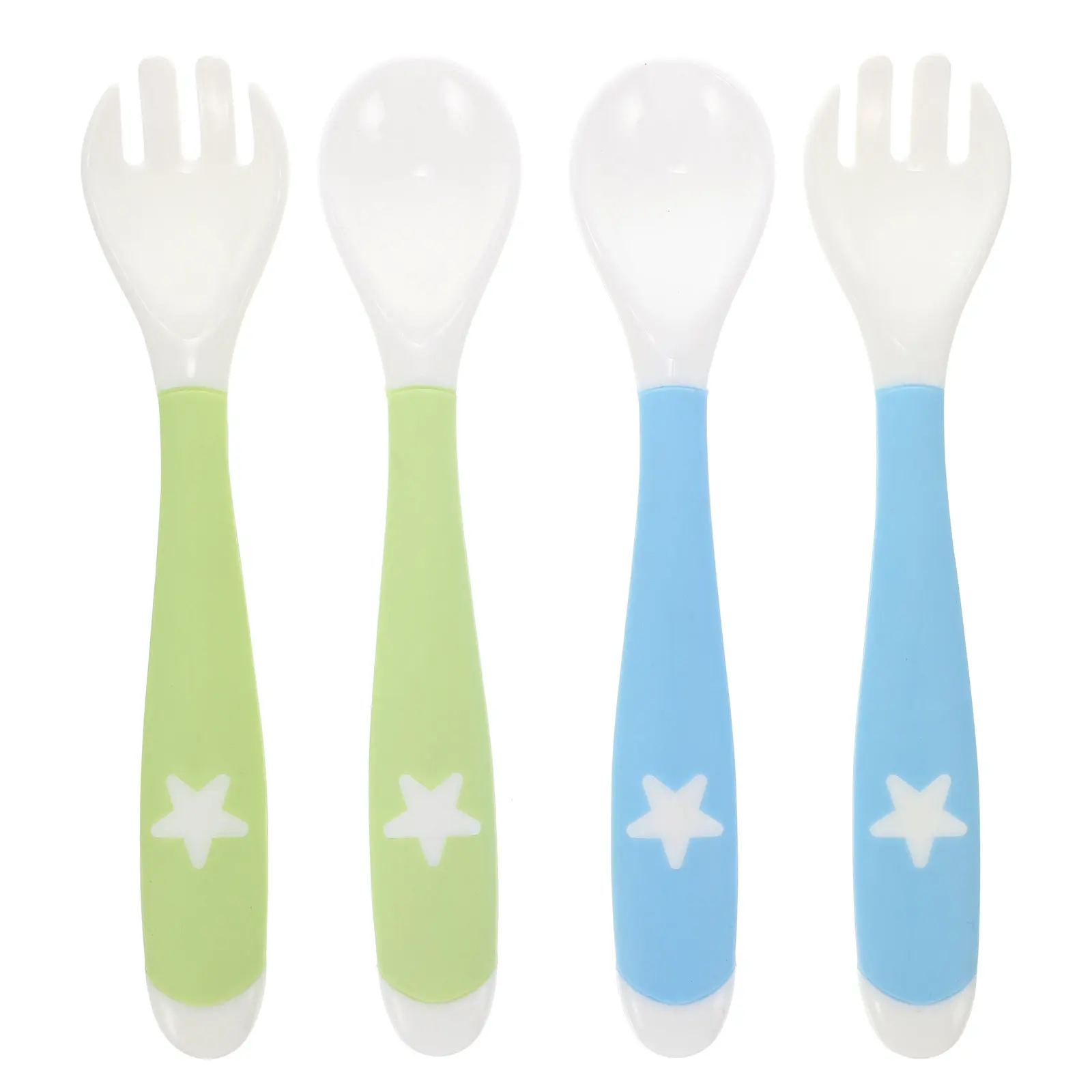 4Pcs Baby Cutlery Set Bendable Spoon Fork Baby LED Weaning Training Tools Easy Scoop Feeding Utensils for Infants Toddler
4Pcs Baby Cutlery Set Bendable Spoon Fork Baby LED Weaning Training Tools Easy Scoop Feeding Utensils for Infants Toddler