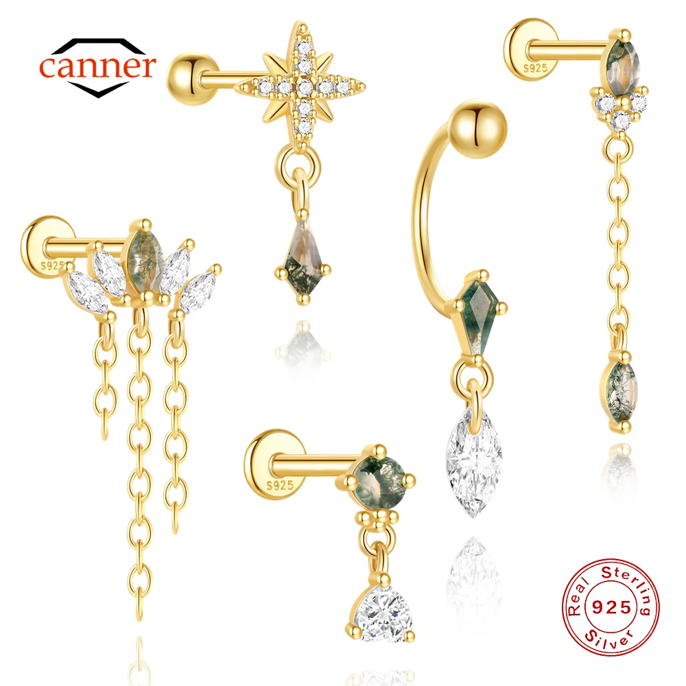 CANNER 1PC Eight Pointed Star Kite Natural Water Grass Agate Piercing Earrings For Women Ins Natural Amethyst Horse Eye Earring
CANNER 1PC Eight Pointed Star Kite Natural Water Grass Agate Piercing Earrings For Women Ins Natural Amethyst Horse Eye Earring