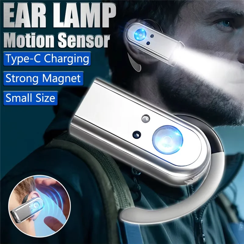 ABBP-LED Headlamp Magnetic Clip Portable USB Rechargeable Ear Headlamp Headtorch For Outdoor Hiking Running Fishing Cycling
ABBP-LED Headlamp Magnetic Clip Portable USB Rechargeable Ear Headlamp Headtorch For Outdoor Hiking Running Fishing Cycling